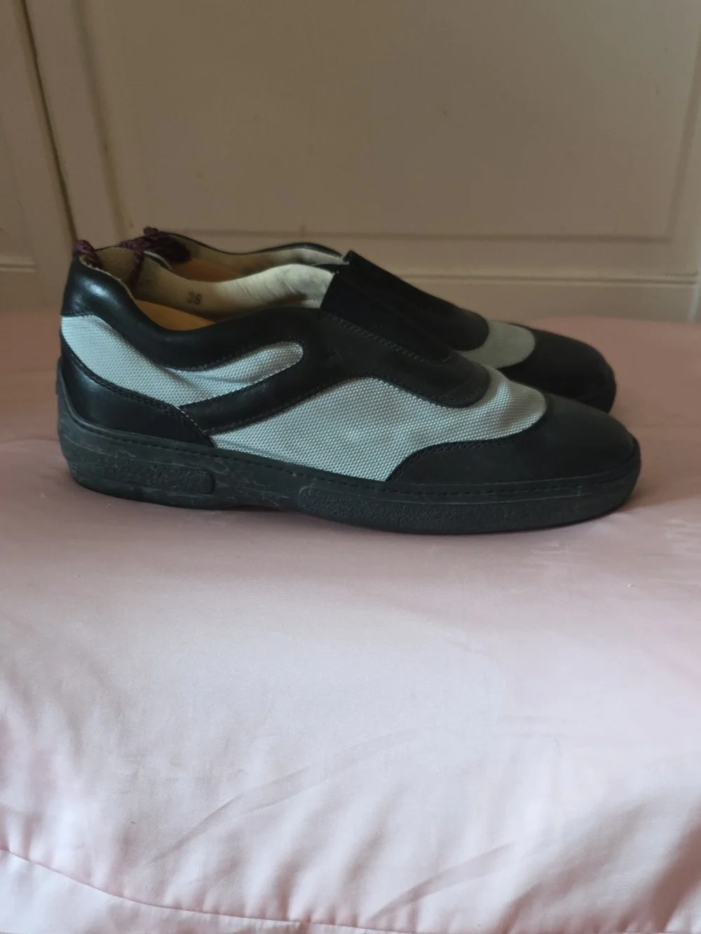 This is a pair of TODS Sport Comfort Slip On Sneakers In Size 38